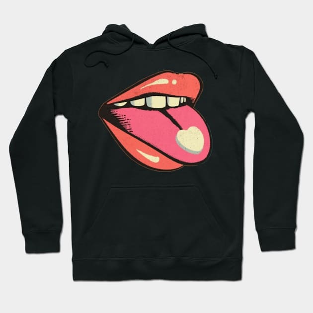 Sweetheart Tounge Hoodie by Wandering Barefoot